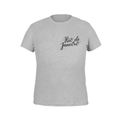 Camiseta Camisa Rio de Janeiro Cidade Masculina Preto - comprar online