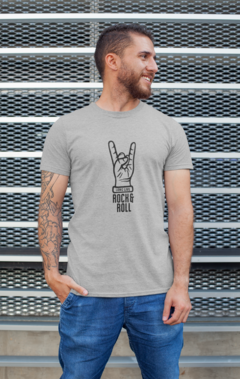 Camiseta Camisa Rock n Roll Long Live Masculina Preto