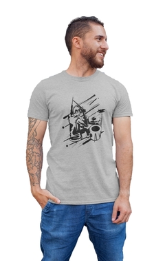 Imagem do Camiseta Camisa O Baterista Batera Masculino Preto