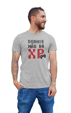 Imagem do Camiseta Camisa Dormir Não Dá Xp Gamer masculino preto