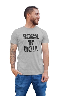 Camiseta Camisa Rock N Roll Masculino Preto - loja online