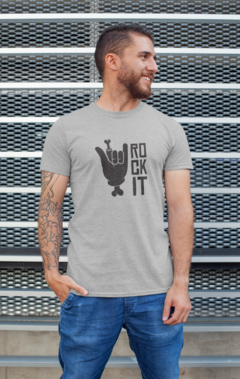 Camiseta Camisa Rock It Rockeiro Masculina Preto - Liga Fashion Oficial ® - A tendência é ser você