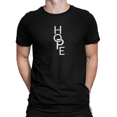 Camiseta Camisa Hope Esperança Gospel Masculino Preto