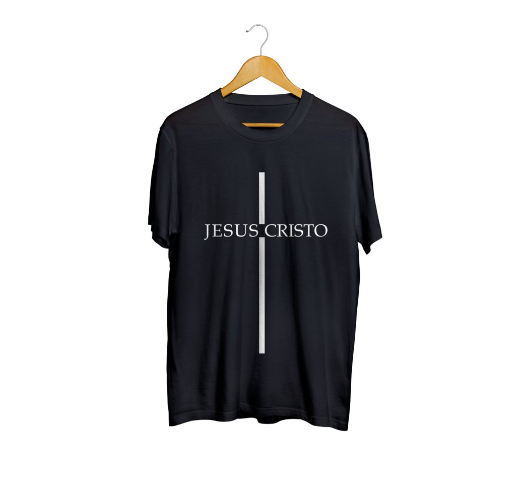 Camiseta Camisa Jesus Cristo T Gospel Evangélico masculino preto