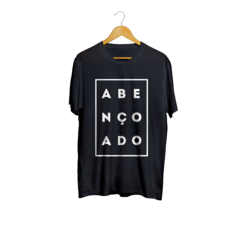 Camiseta Camisa Abençoado Gospel masculino preto - comprar online