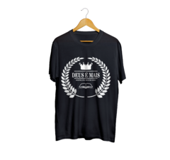 Camiseta Camisa Deus é mais Gospel Evangélica Masculino Preto