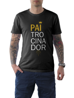 Camiseta Camisa Pai Patrocinador Dia dos Pais Masculino Preto