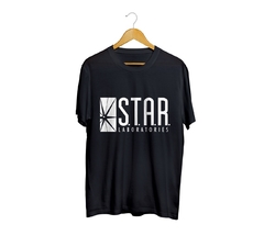 Camiseta Camisa Star Labs the Flash masculino preto - comprar online