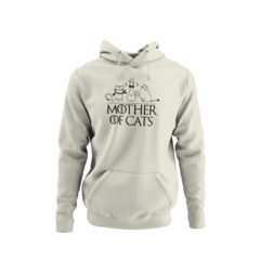 Blusa Moletom Capuz Mãe de gatos Mother Cats Unissex Preto - Liga Fashion Oficial ® - A tendência é ser você