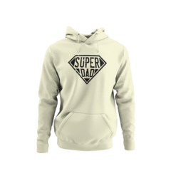 Blusa Moletom Capuz Super Dad Super Pai Unissex Preto - Liga Fashion Oficial ® - A tendência é ser você - Camisetas Personalizadas