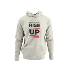 Blusa Moletom Capuz Rise Up Levanta-se Unissex Preto - Liga Fashion Oficial ® - A tendência é ser você - Camisetas Personalizadas