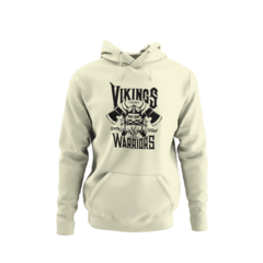 Blusa Moletom Capuz Vikings Warriors Unissex Preto - Liga Fashion Oficial ® - A tendência é ser você - Camisetas Personalizadas