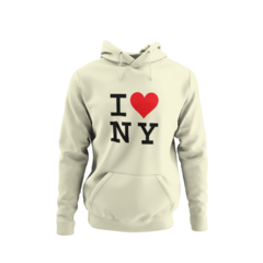 Blusa Moletom Capuz Eu Amo Nova York Unissex Preto - Liga Fashion Oficial ® - A tendência é ser você