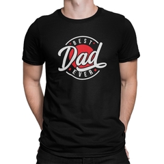 Camiseta Camisa Best Dad Melhor Pai Sempre Dia dos Pais Masculino Preto