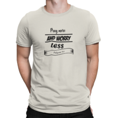 Camiseta Camisa Ore Mais Gospel Evangélica Masculino Preto na internet