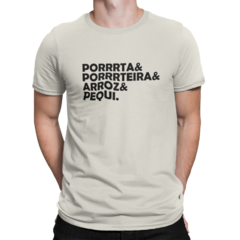 Imagem do Camiseta Camisa Porta Porteira Arroz e Pequi Masculino Preto