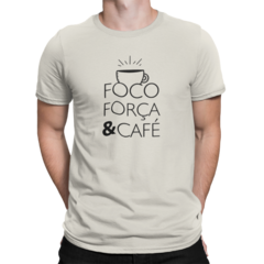 Camiseta Camisa Foco Força E Café masculino preto - loja online