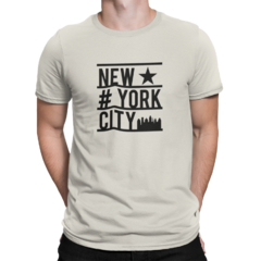 Camiseta Camisa New York City Star Masculina Preto - Liga Fashion Oficial ® - A tendência é ser você