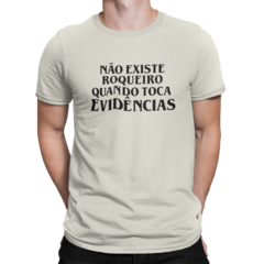 Camiseta Camisa Não existe Roqueiro Evidências Masculino Preto na internet