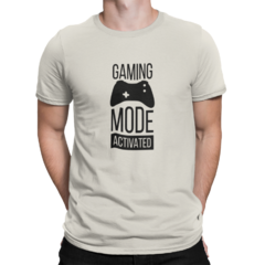 Camiseta Camisa Modo Game Ativado Masculina Preto na internet