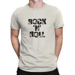 Camiseta Camisa Rock N Roll Masculino Preto na internet