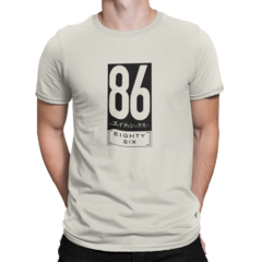 Camiseta Camisa 86 EIGHTY-SIX Anime Masculina Preto na internet