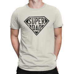 Camiseta Camisa Super Dad Super Pai Masculina Preto - loja online