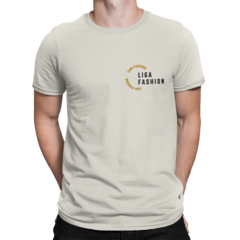 Camiseta Camisa Signature Liga Fashion Dourado Premium Masculina Preto