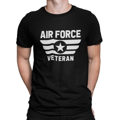 Camiseta Camisa Força Aérea Masculino Preto