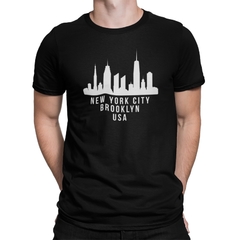 Camiseta Camisa New York City Masculino Preto