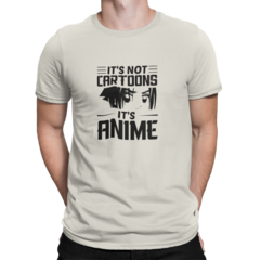 Camiseta Camisa It's Not Cartoons It's Anime Masculina Preto - loja online