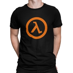 Camiseta Camisa Half-Life Masculina Preto