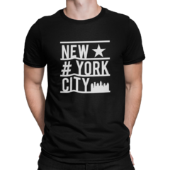 Camiseta Camisa New York City Star Masculina Preto