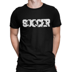 Camiseta Camisa Soccer Futebol Masculina Preto