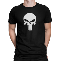 Camiseta Camisa O Justiceiro Caveira masculino preto