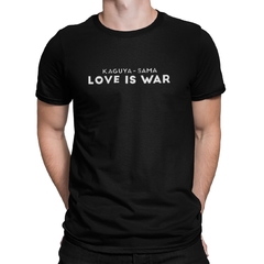 Camiseta Camisa Kaguya Sama Love is War Anime Masculino Preto
