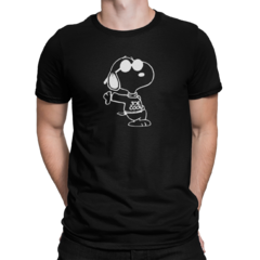 Camiseta Camisa Snoopy Joe Cool Masculino Preto