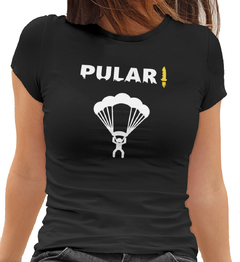 Camiseta Baby Look Pular Secure Feminino Preto na internet