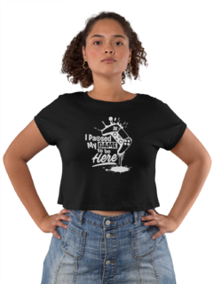 Camiseta Baby Look Eu pausei meu jogo para estar aqui Gamer Feminina Preto