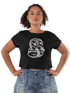 Camiseta Camisa Cobra Kai Feminina Preto