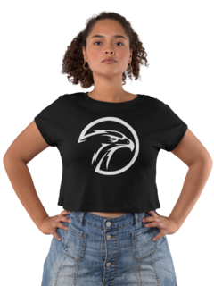 Camiseta Baby look Eagles Head Feminina Preto