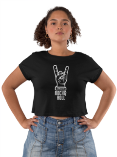 Camiseta Camisa Rock n Roll Long Live Feminina Preto