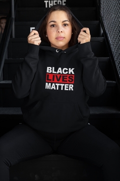 Blusa Moletom Capuz Black Lives Matter Vidas Negras Importam Unissex Preto na internet