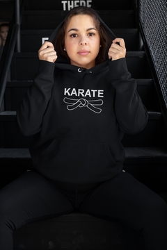 Blusa de Moletom Capuz Karate Unissex Preto - Liga Fashion Oficial ® - A tendência é ser você