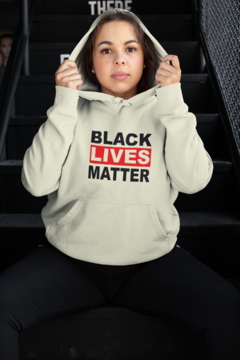 Blusa Moletom Capuz Black Lives Matter Vidas Negras Importam Unissex Preto - loja online