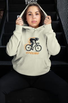 Blusa de Moletom Capuz Bike Ciclismo Unissex Preto - loja online