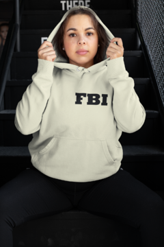 Imagem do Blusa Moletom Capuz FBI Policia EUA Federal Unissex Preto