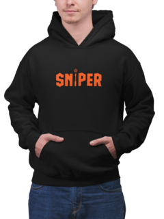 Blusa Moletom Capuz Sniper Gamer Unissex Preto na internet