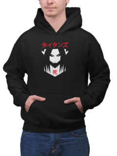 Blusa Moletom Capuz O Titã que tudo Devora Anime Unissex Preto - comprar online