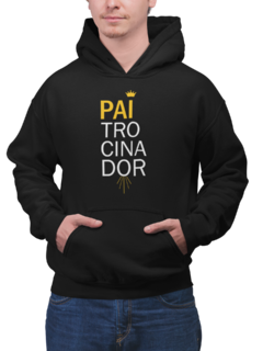 Blusa Moletom Capuz Pai Trocinador Dia dos Pais Unissex Preto na internet